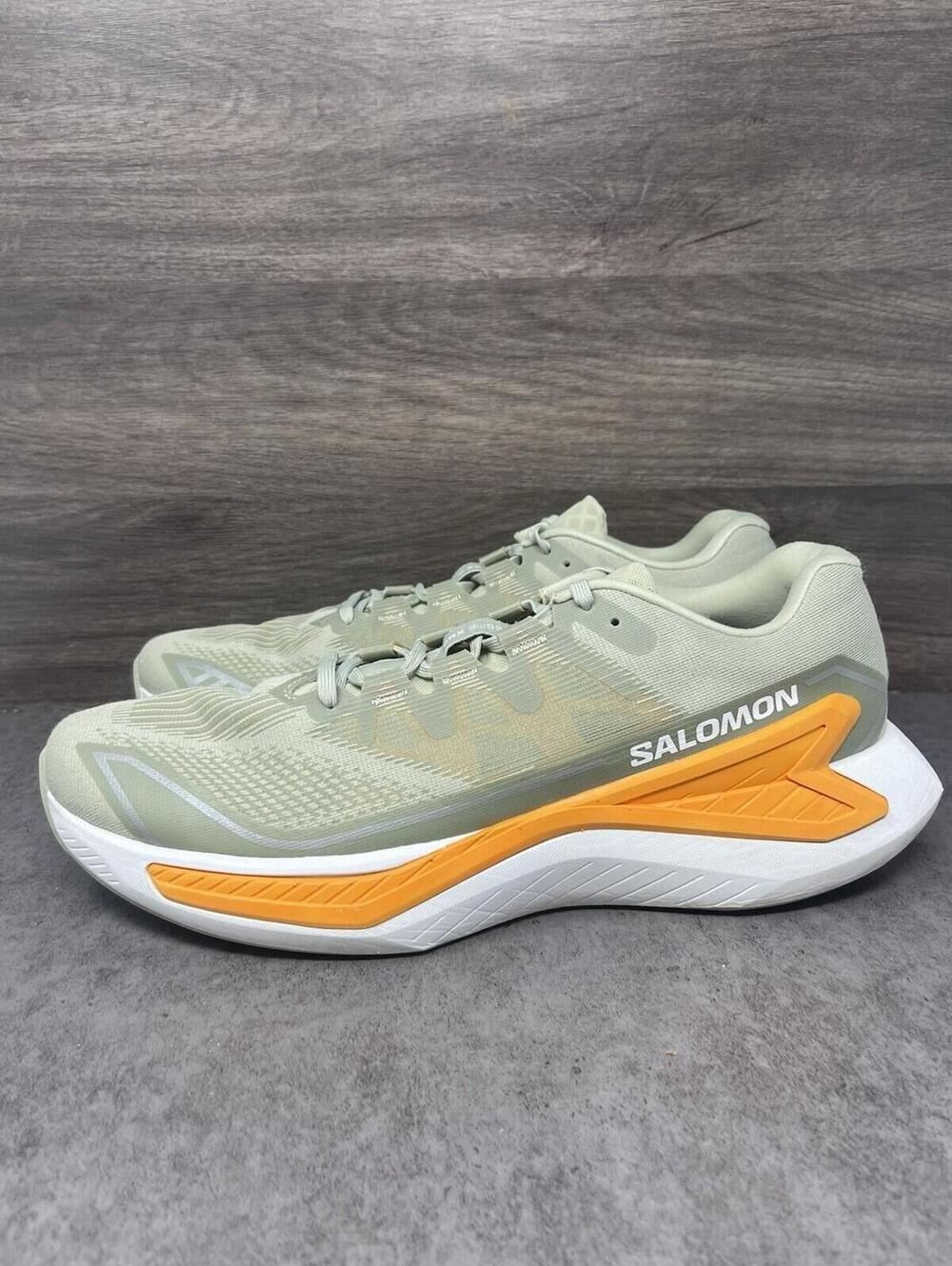 Salomon DRX Bliss Running Shoes Mens Size 13 Green Orange
